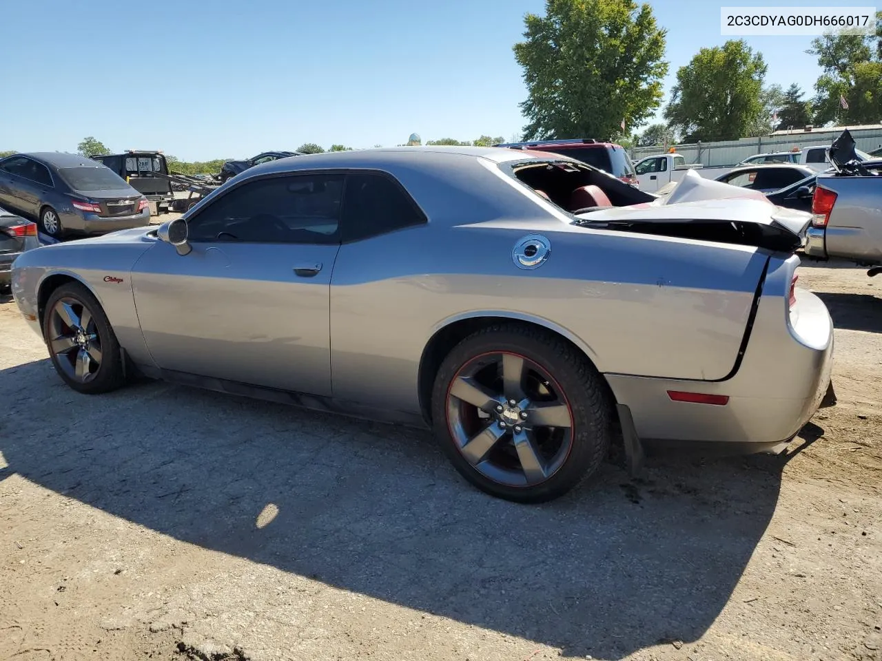 2013 Dodge Challenger Sxt VIN: 2C3CDYAG0DH666017 Lot: 73981394