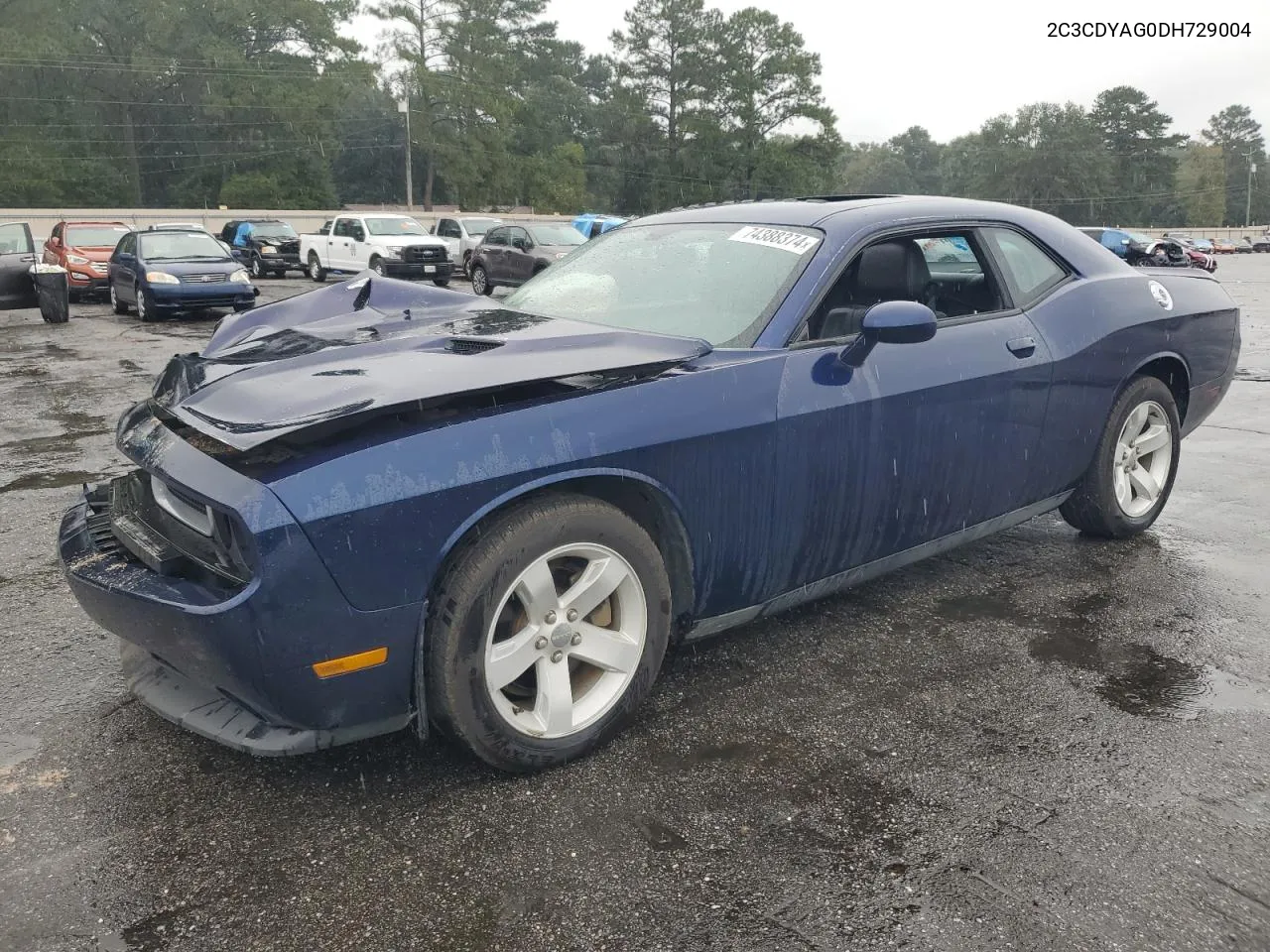 2013 Dodge Challenger Sxt VIN: 2C3CDYAG0DH729004 Lot: 74388374