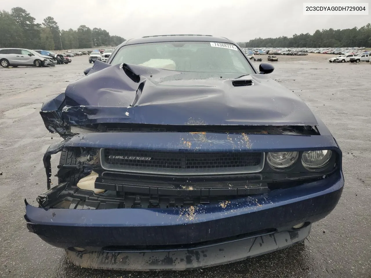 2013 Dodge Challenger Sxt VIN: 2C3CDYAG0DH729004 Lot: 74388374