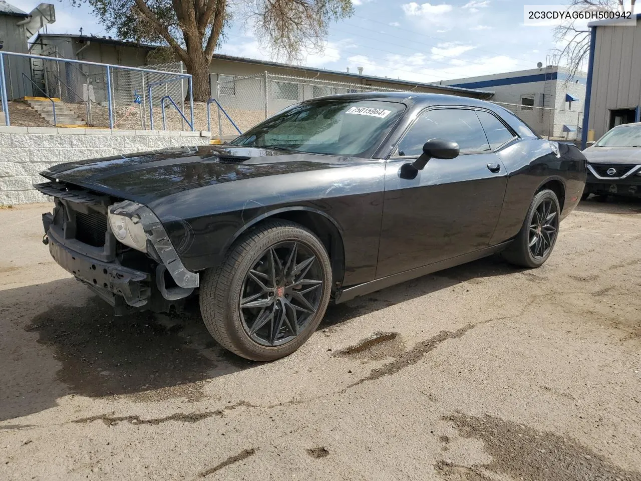 2013 Dodge Challenger Sxt VIN: 2C3CDYAG6DH500942 Lot: 75015964