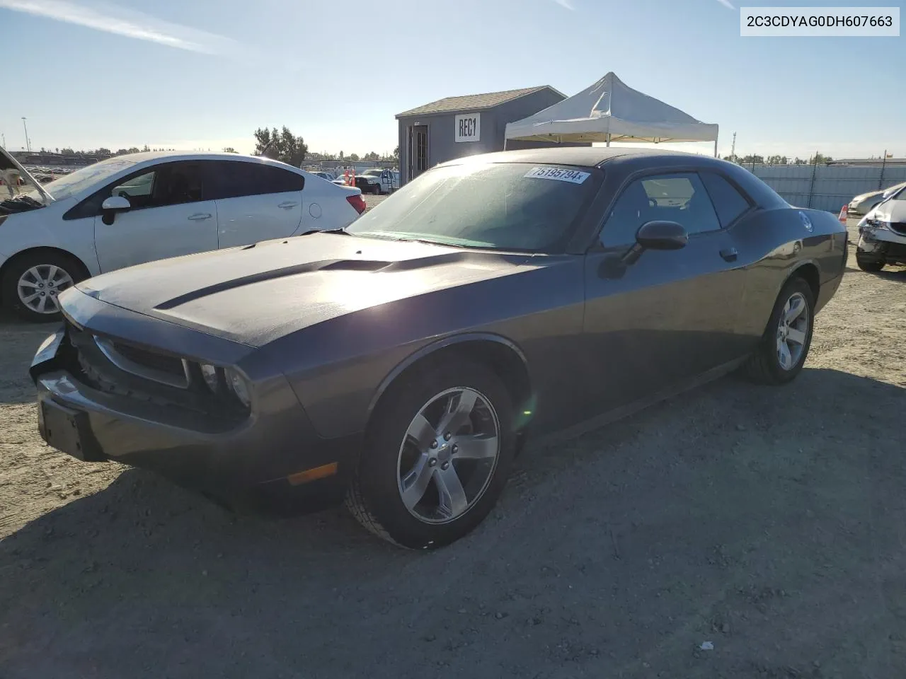 2013 Dodge Challenger Sxt VIN: 2C3CDYAG0DH607663 Lot: 75195794