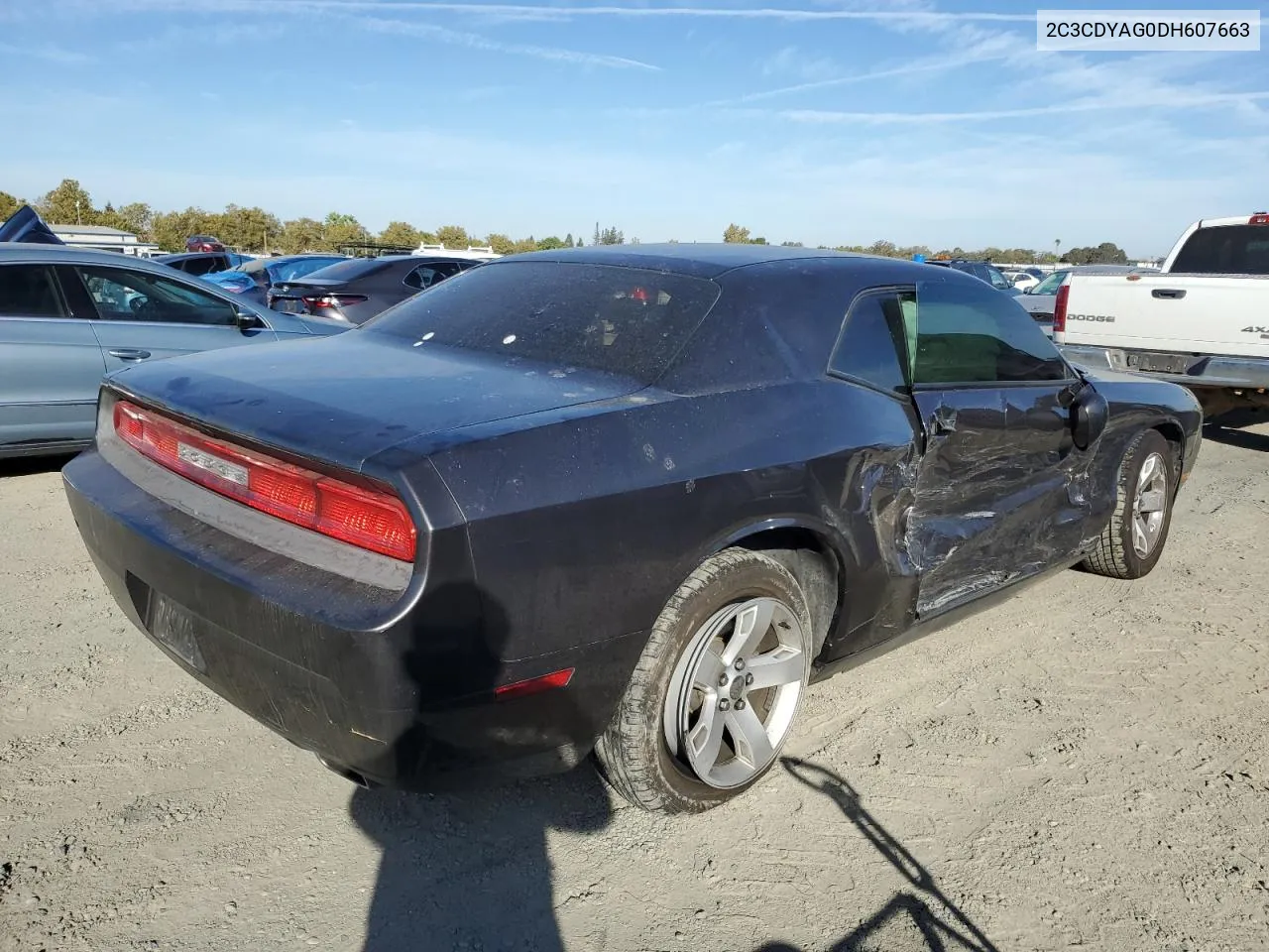 2013 Dodge Challenger Sxt VIN: 2C3CDYAG0DH607663 Lot: 75195794