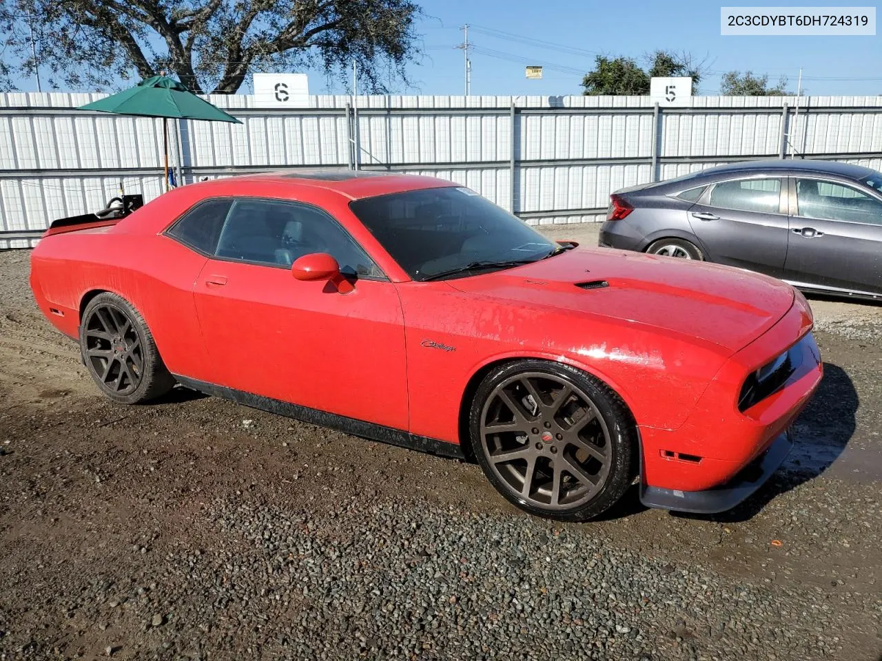 2013 Dodge Challenger R/T VIN: 2C3CDYBT6DH724319 Lot: 75309524