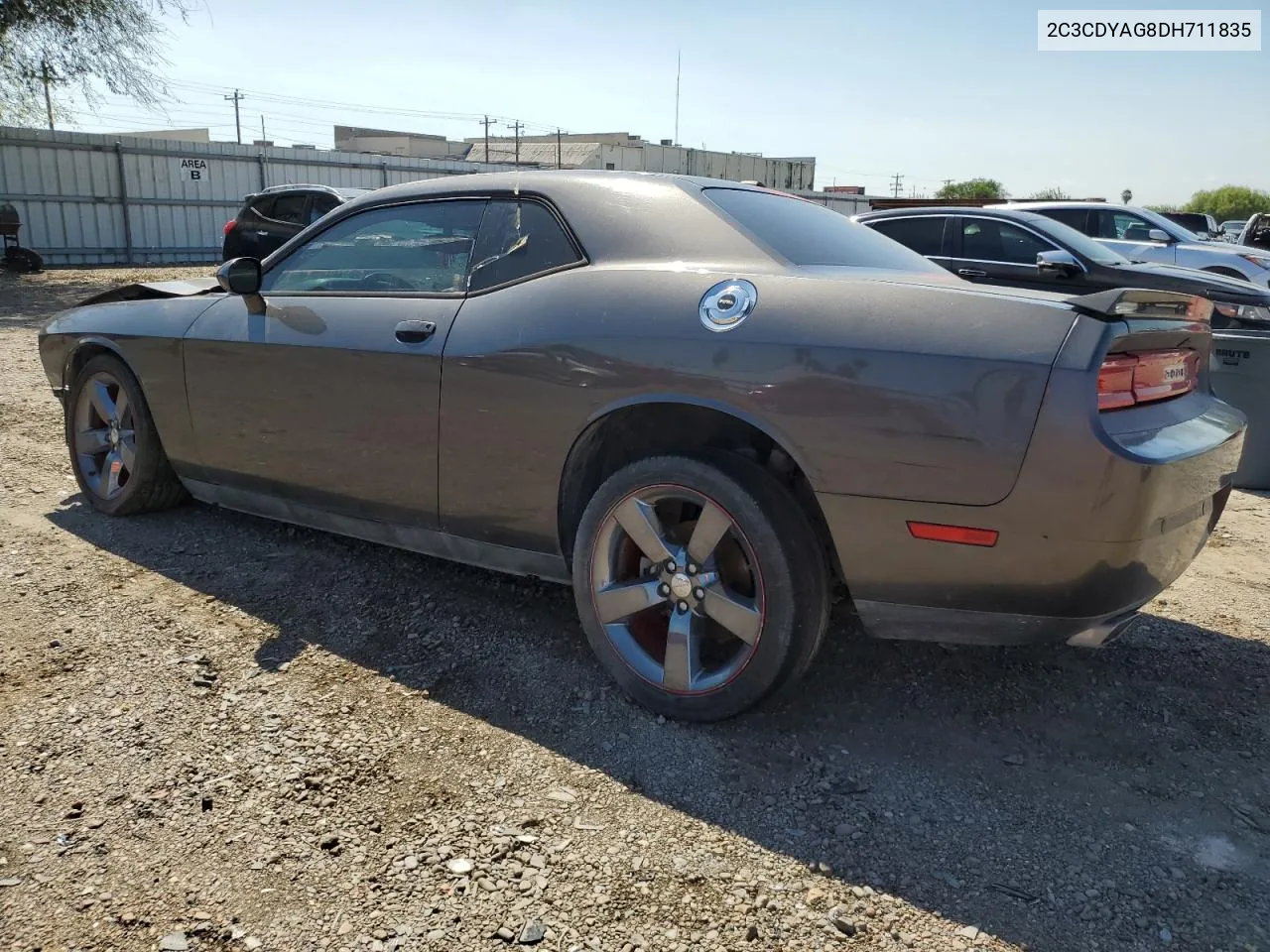 2013 Dodge Challenger Sxt VIN: 2C3CDYAG8DH711835 Lot: 75475274