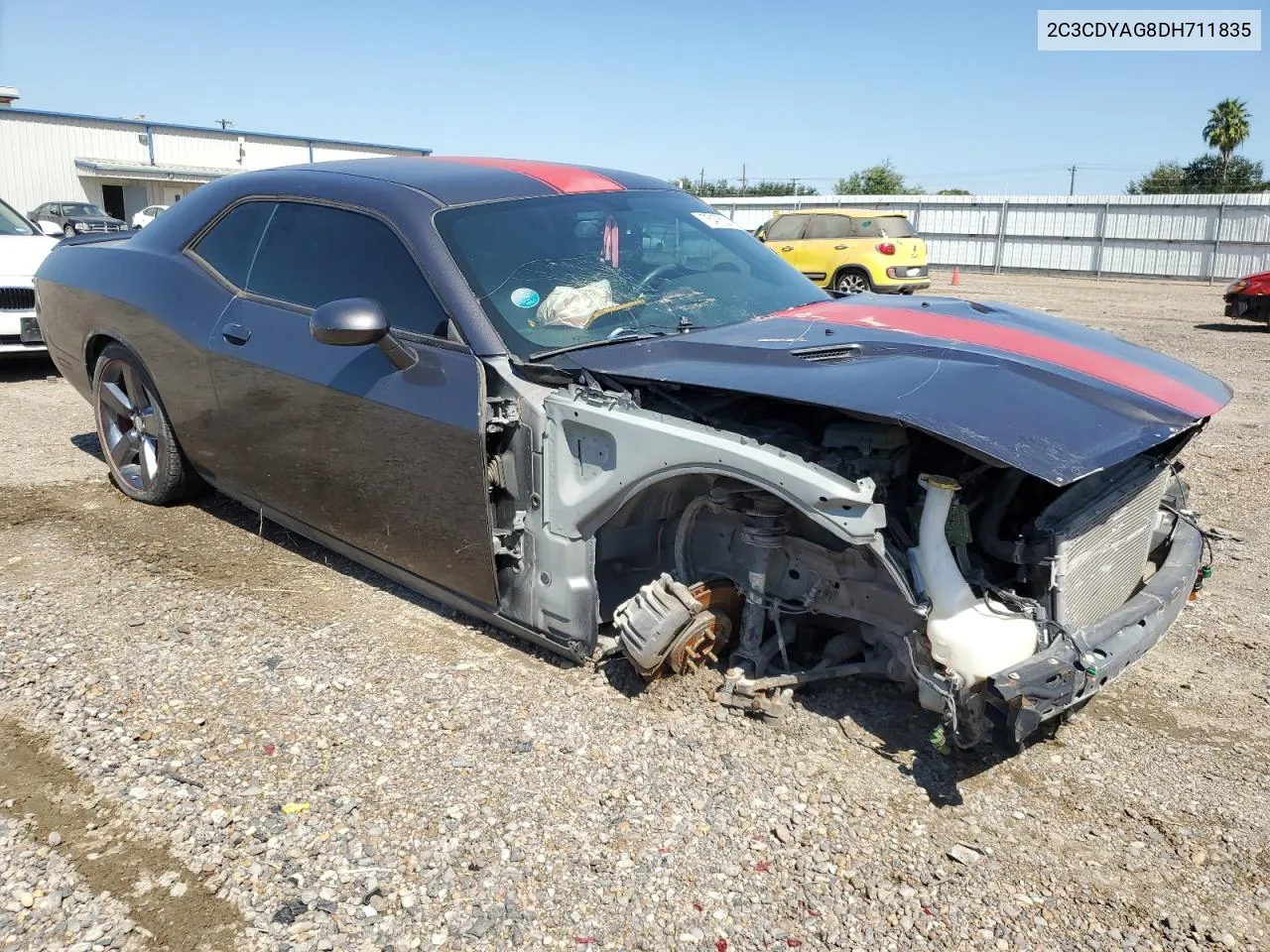 2013 Dodge Challenger Sxt VIN: 2C3CDYAG8DH711835 Lot: 75475274