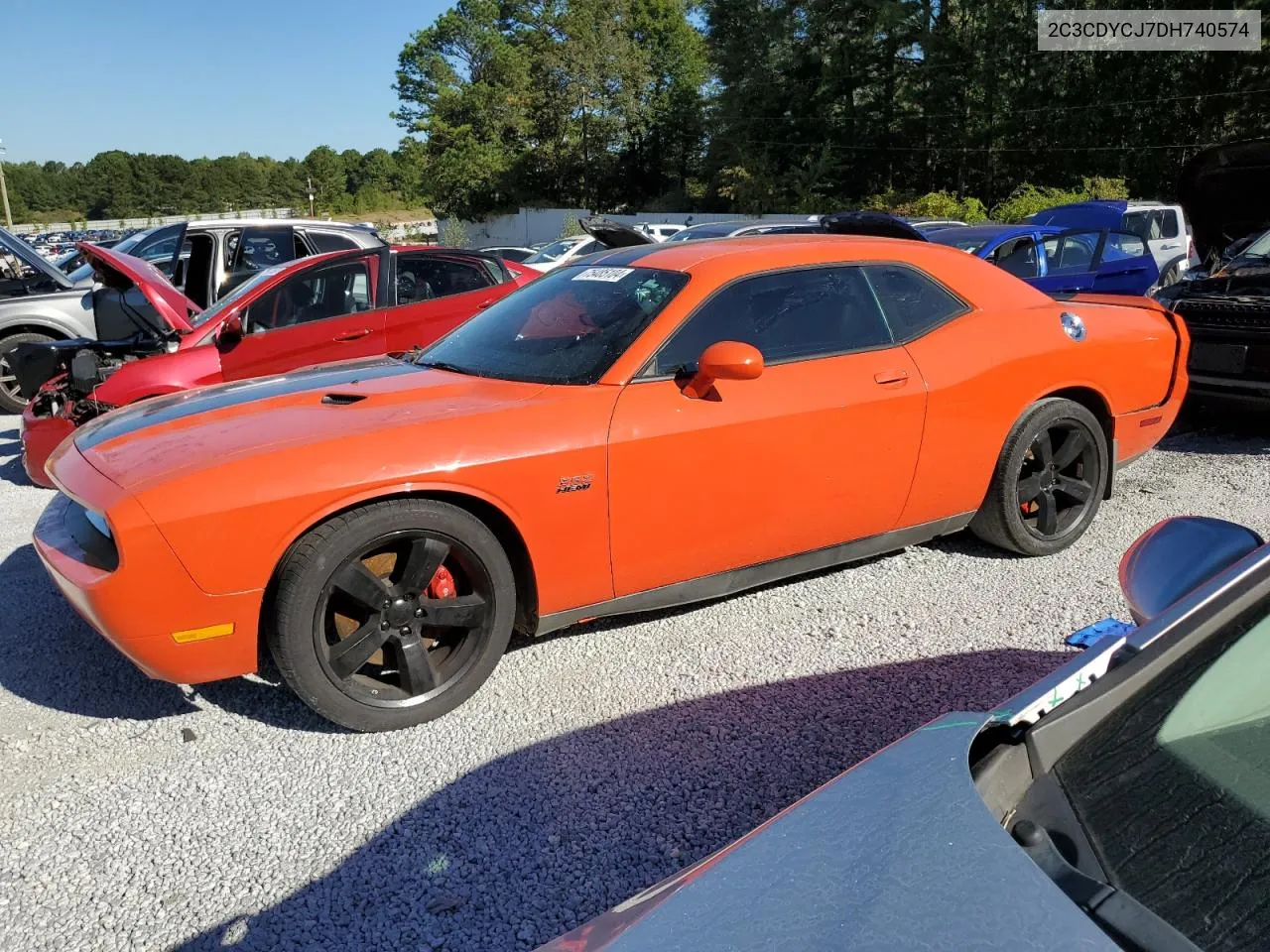 2013 Dodge Challenger Srt-8 VIN: 2C3CDYCJ7DH740574 Lot: 75485104