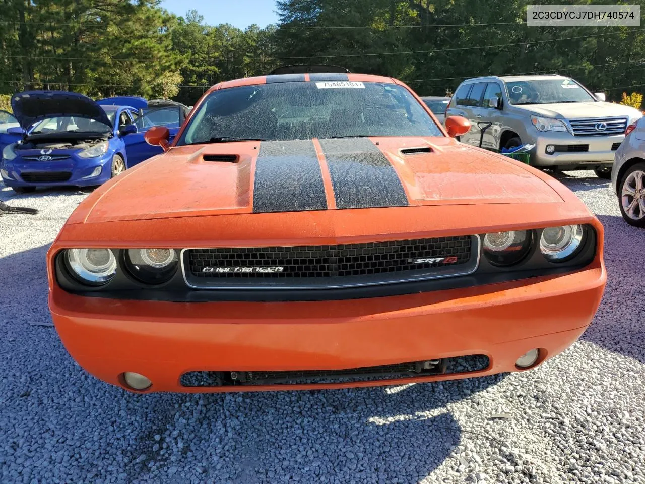 2013 Dodge Challenger Srt-8 VIN: 2C3CDYCJ7DH740574 Lot: 75485104