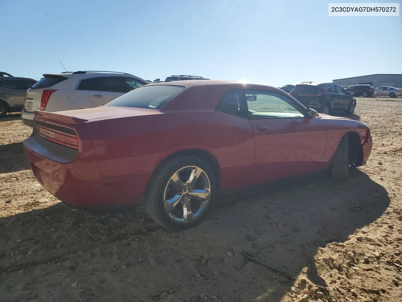 2C3CDYAG7DH570272 2013 Dodge Challenger Sxt