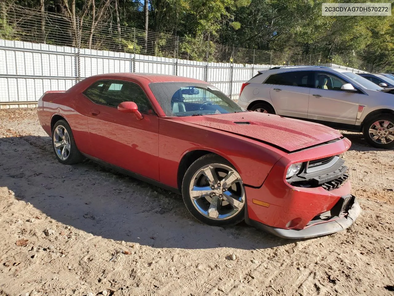 2C3CDYAG7DH570272 2013 Dodge Challenger Sxt