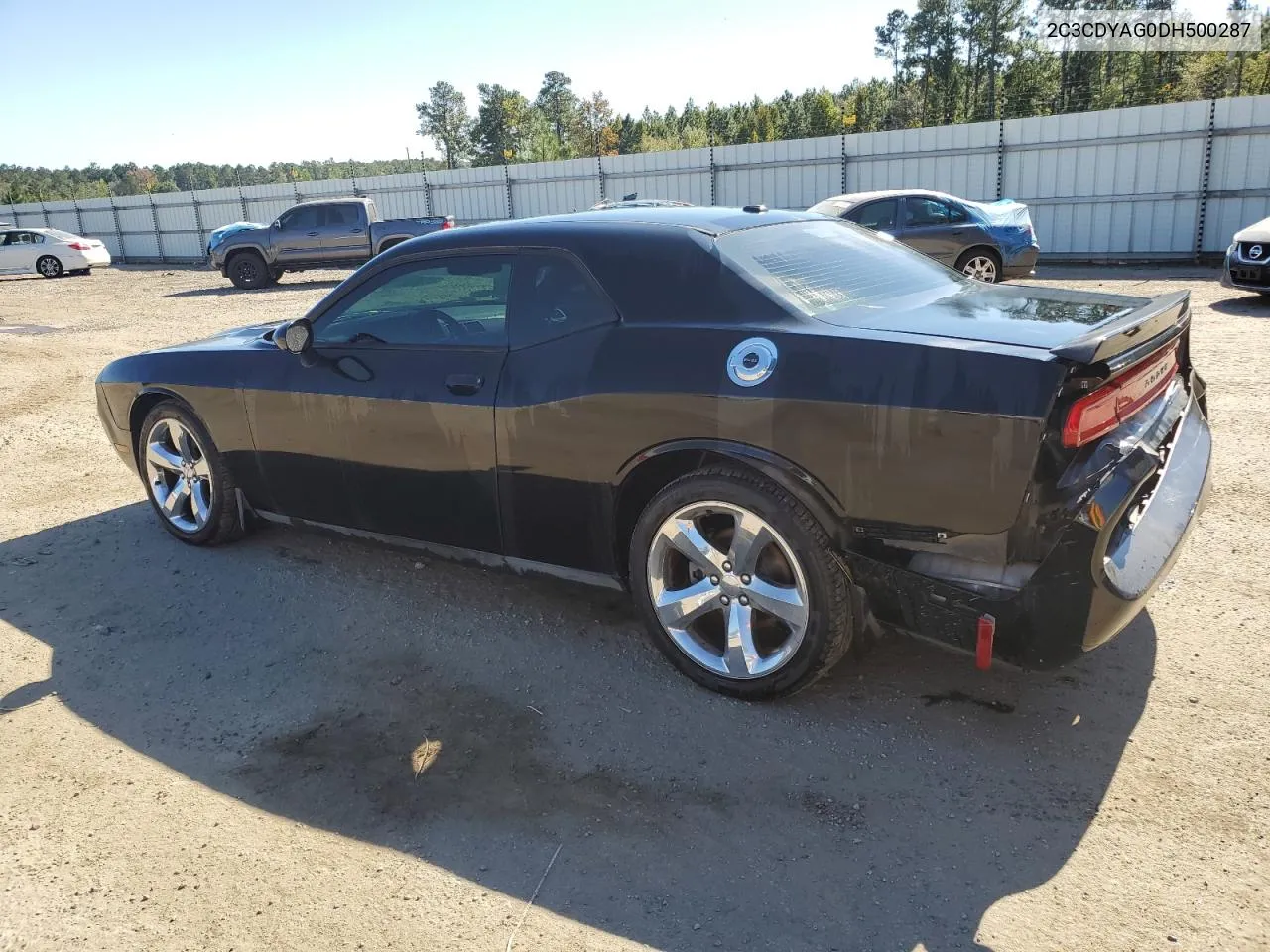 2C3CDYAG0DH500287 2013 Dodge Challenger Sxt