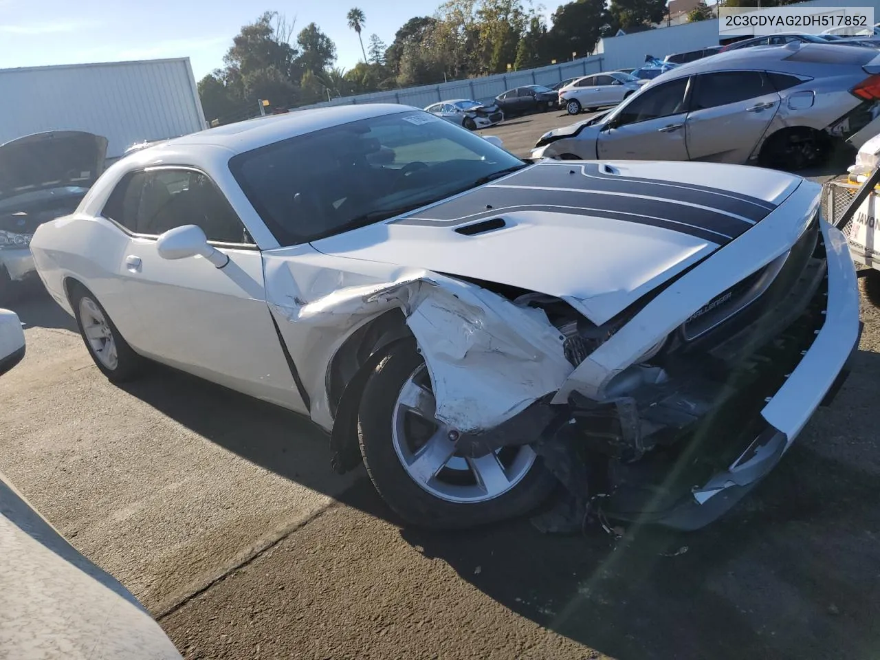 2013 Dodge Challenger Sxt VIN: 2C3CDYAG2DH517852 Lot: 77687144