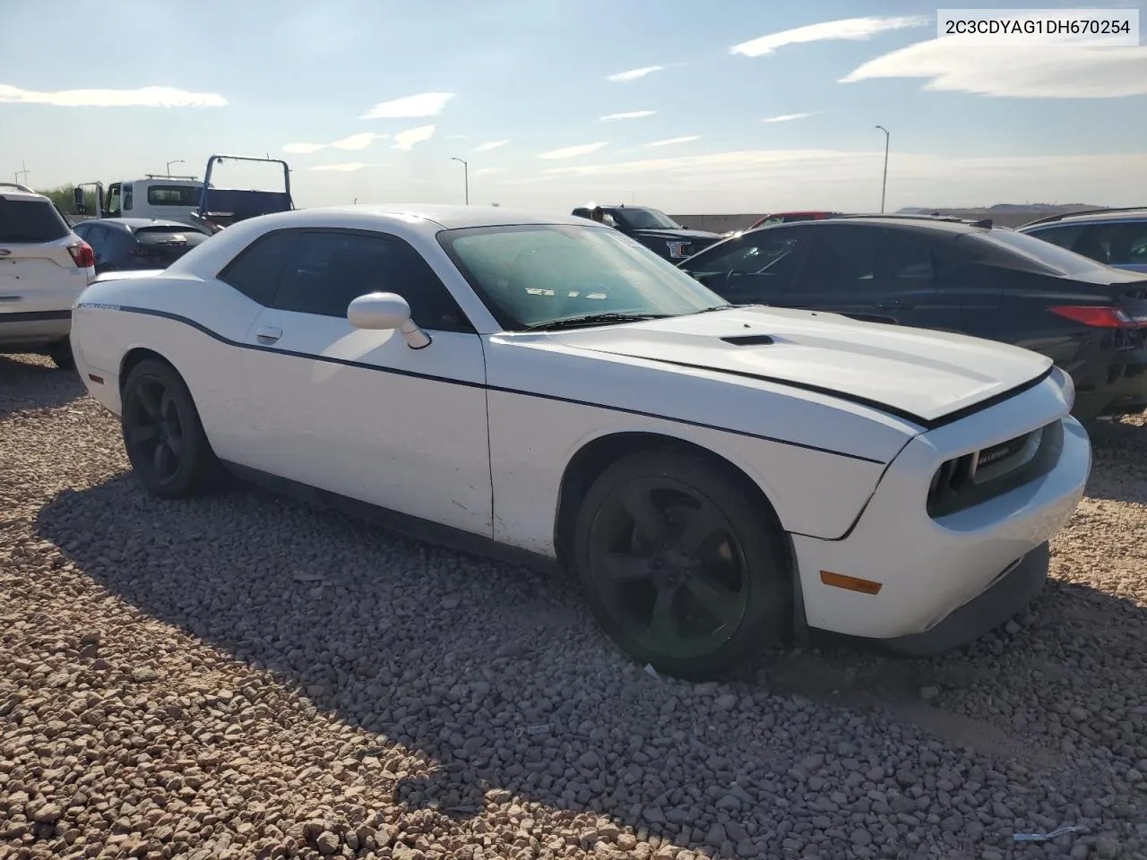 2013 Dodge Challenger Sxt VIN: 2C3CDYAG1DH670254 Lot: 78475404