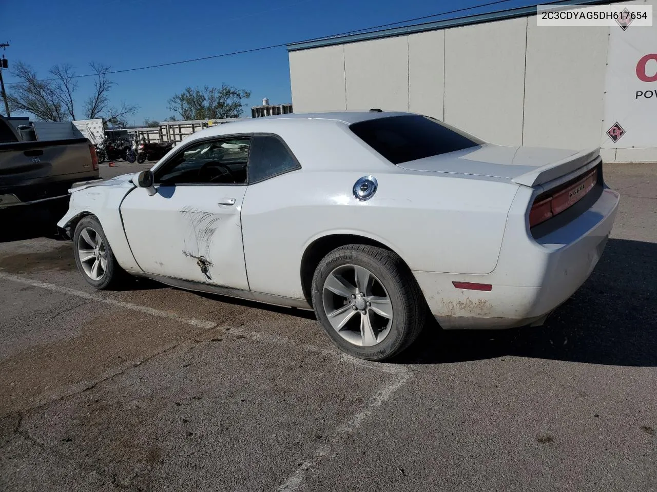 2013 Dodge Challenger Sxt VIN: 2C3CDYAG5DH617654 Lot: 79896434