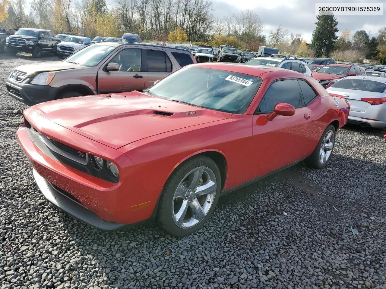 2013 Dodge Challenger R/T VIN: 2C3CDYBT9DH575369 Lot: 80795904