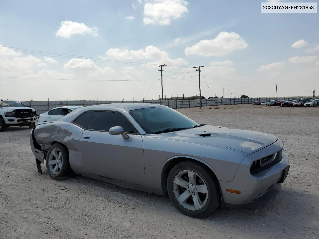 2014 Dodge Challenger Sxt VIN: 2C3CDYAG7EH231853 Lot: 57032924