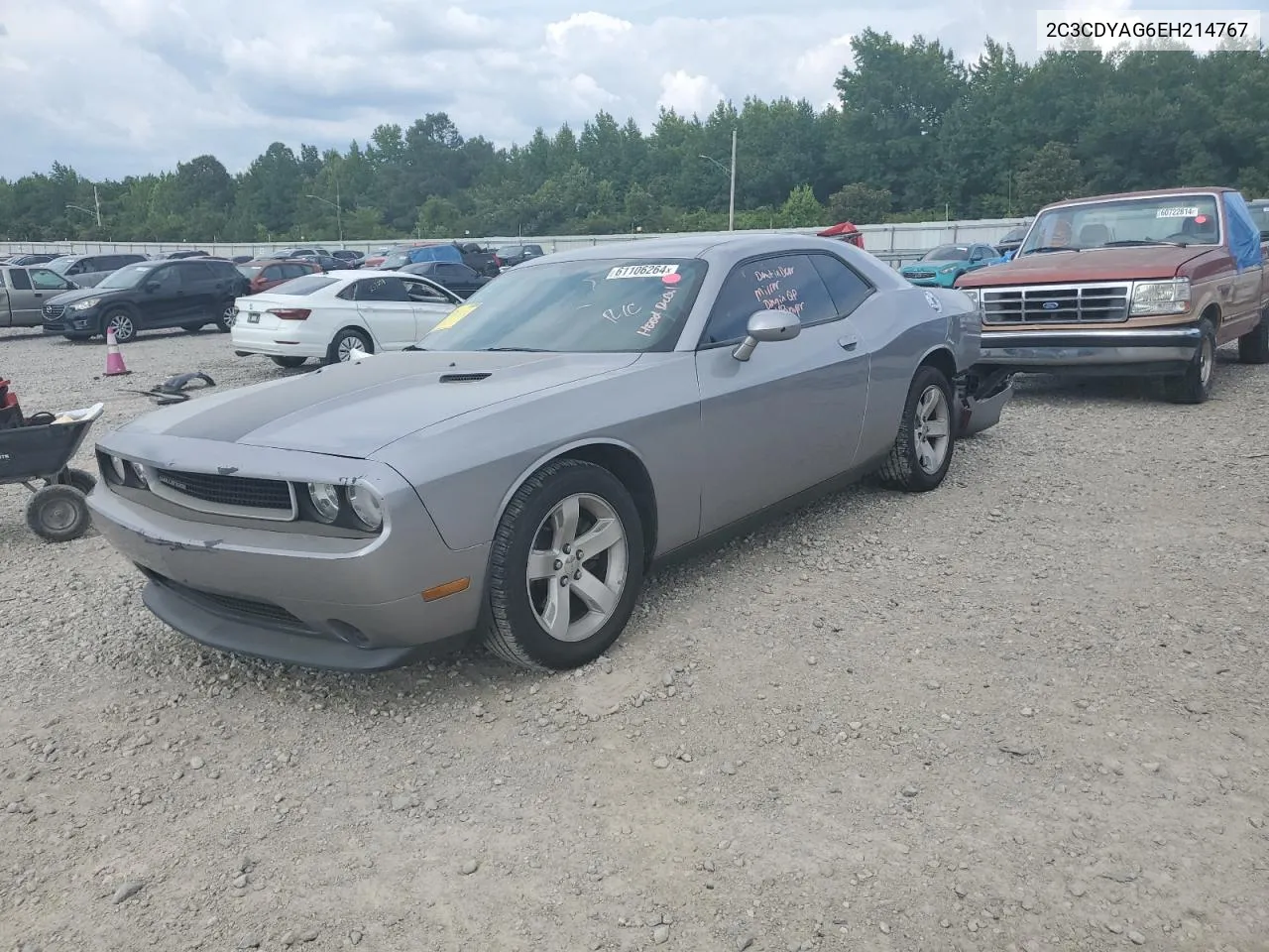 2014 Dodge Challenger Sxt VIN: 2C3CDYAG6EH214767 Lot: 61106264