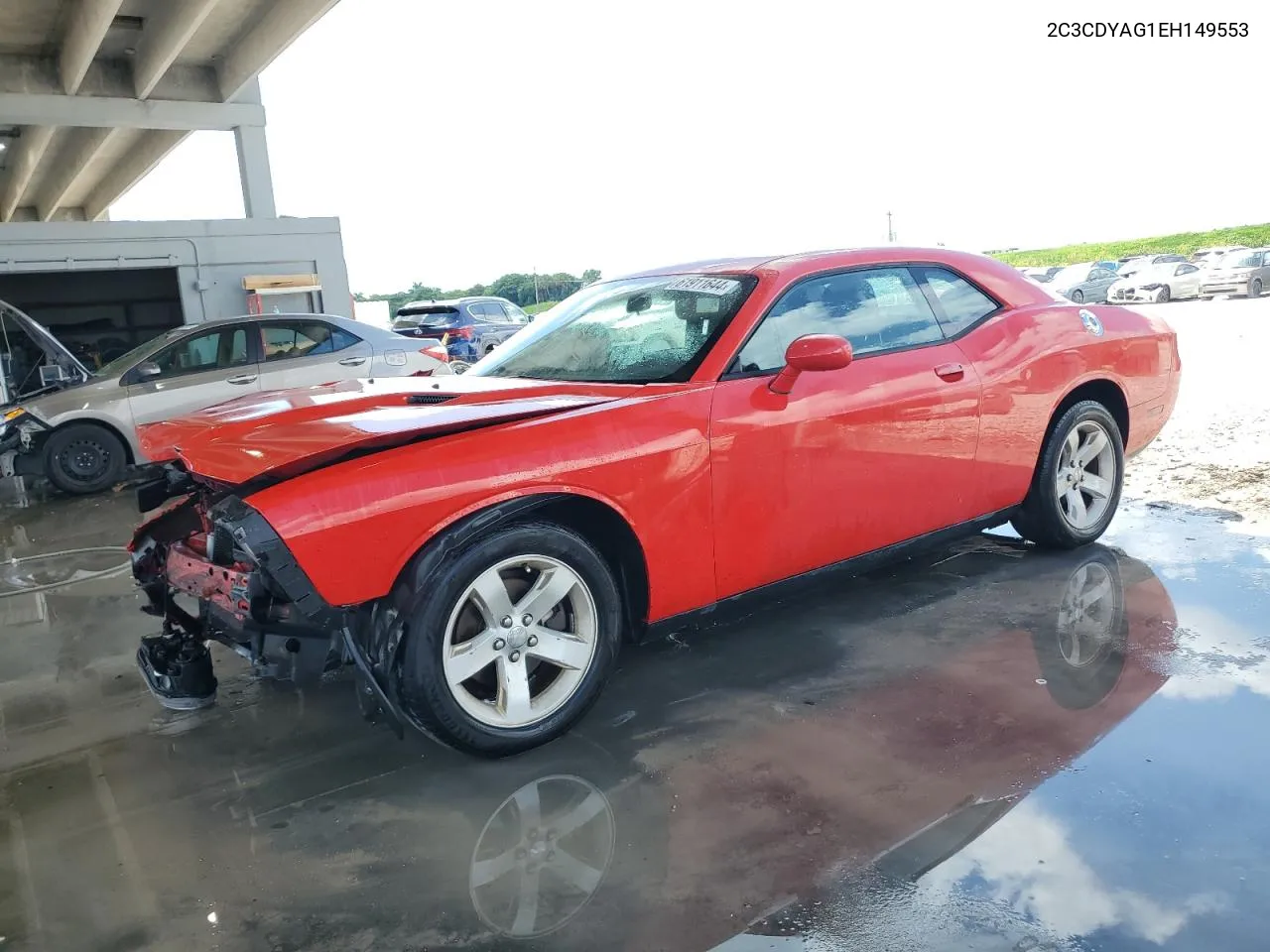 2014 Dodge Challenger Sxt VIN: 2C3CDYAG1EH149553 Lot: 61911644