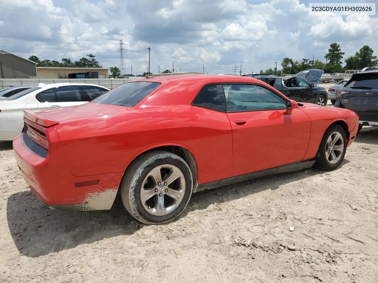 2014 Dodge Challenger Sxt VIN: 2C3CDYAG1EH302626 Lot: 63916504