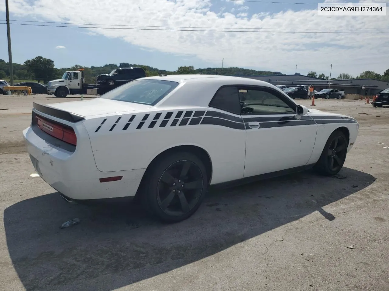 2014 Dodge Challenger Sxt VIN: 2C3CDYAG9EH274364 Lot: 65797584