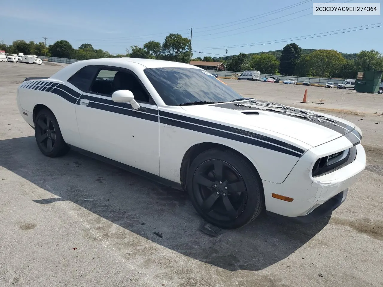 2014 Dodge Challenger Sxt VIN: 2C3CDYAG9EH274364 Lot: 65797584