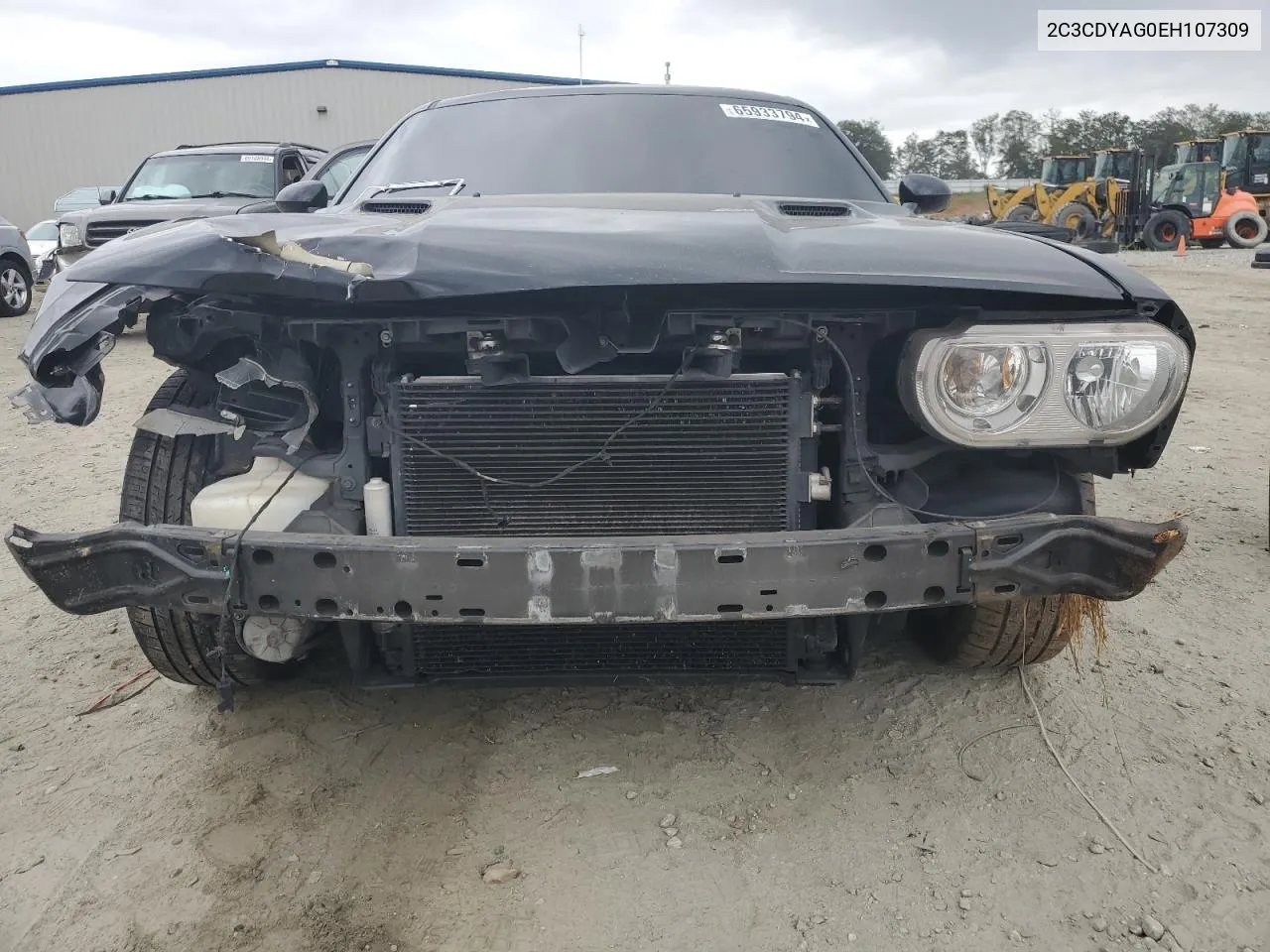 2C3CDYAG0EH107309 2014 Dodge Challenger Sxt