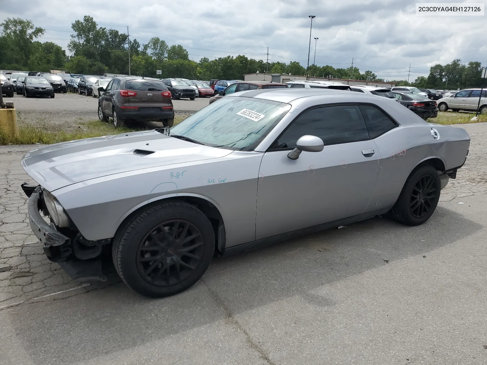 2014 Dodge Challenger Sxt VIN: 2C3CDYAG4EH127126 Lot: 66393224