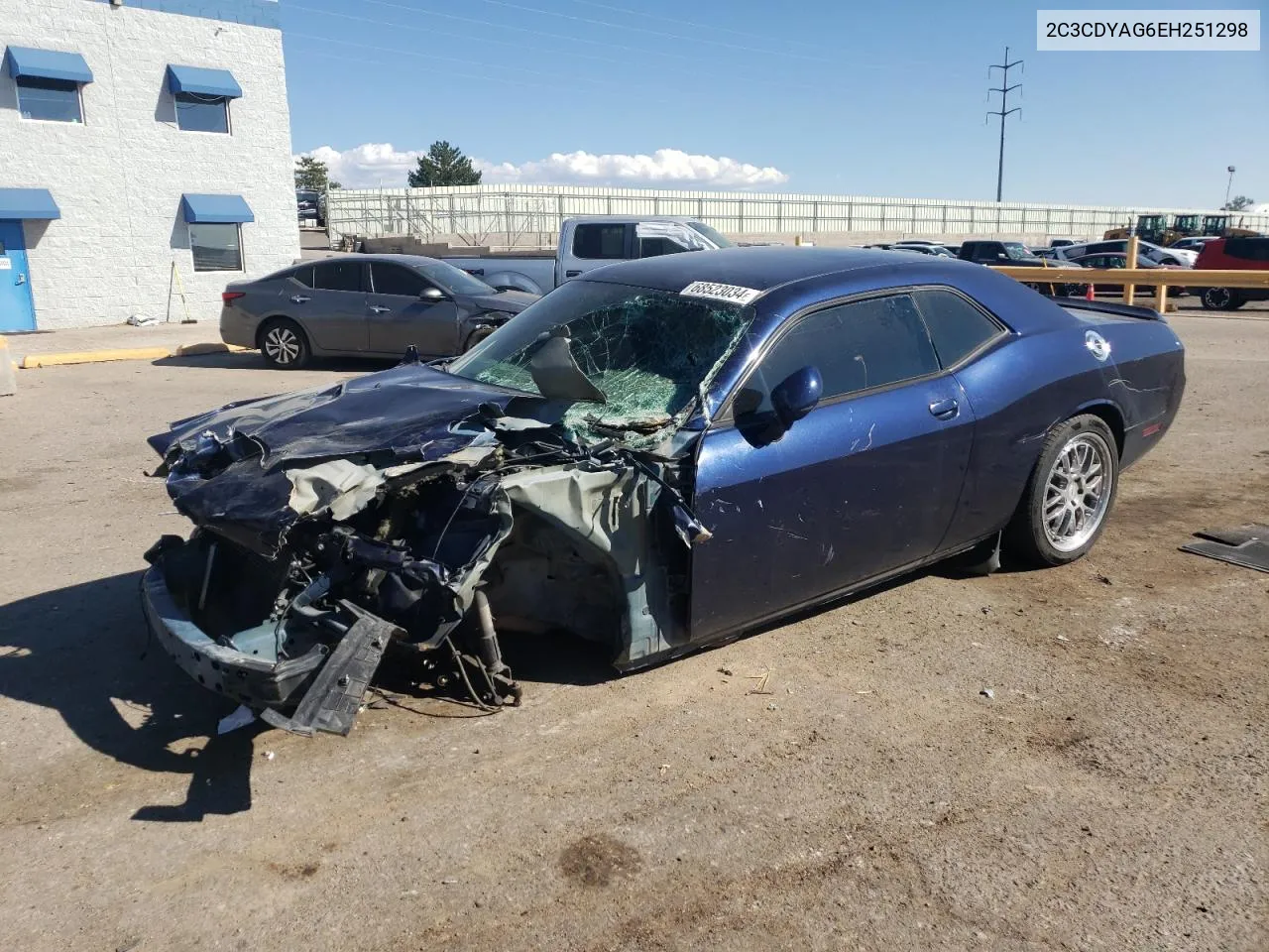 2014 Dodge Challenger Sxt VIN: 2C3CDYAG6EH251298 Lot: 68523034