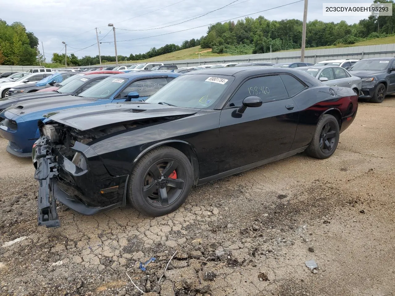 2014 Dodge Challenger Sxt VIN: 2C3CDYAG0EH195293 Lot: 69801784