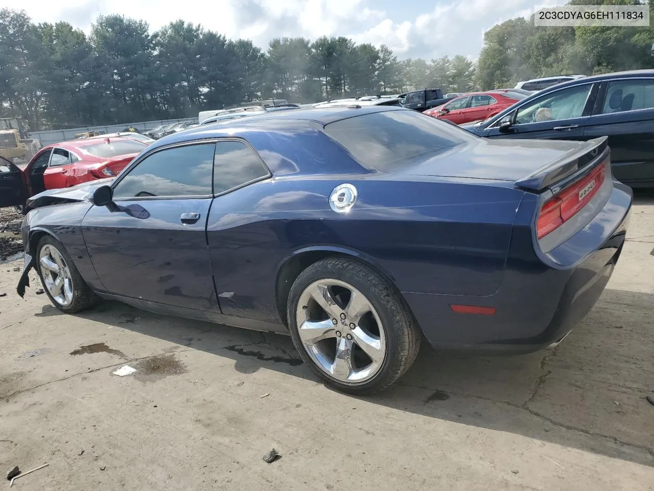 2014 Dodge Challenger Sxt VIN: 2C3CDYAG6EH111834 Lot: 71043274