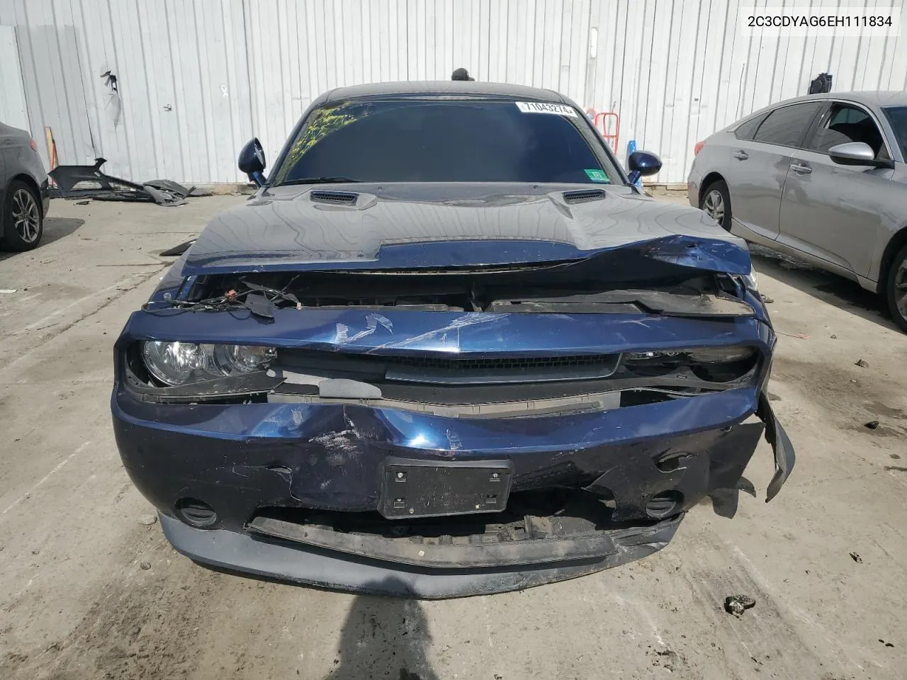 2014 Dodge Challenger Sxt VIN: 2C3CDYAG6EH111834 Lot: 71043274