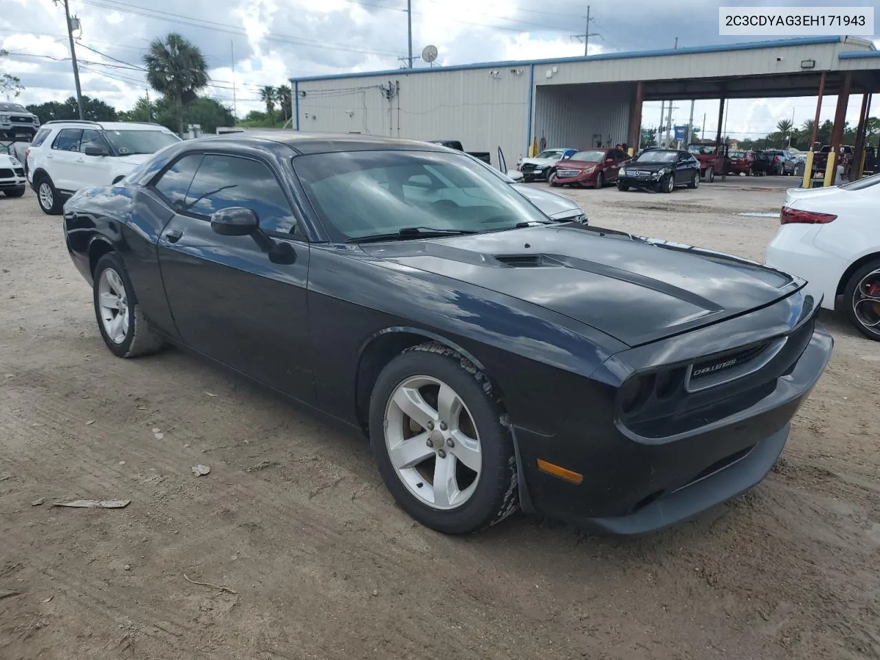 2C3CDYAG3EH171943 2014 Dodge Challenger Sxt