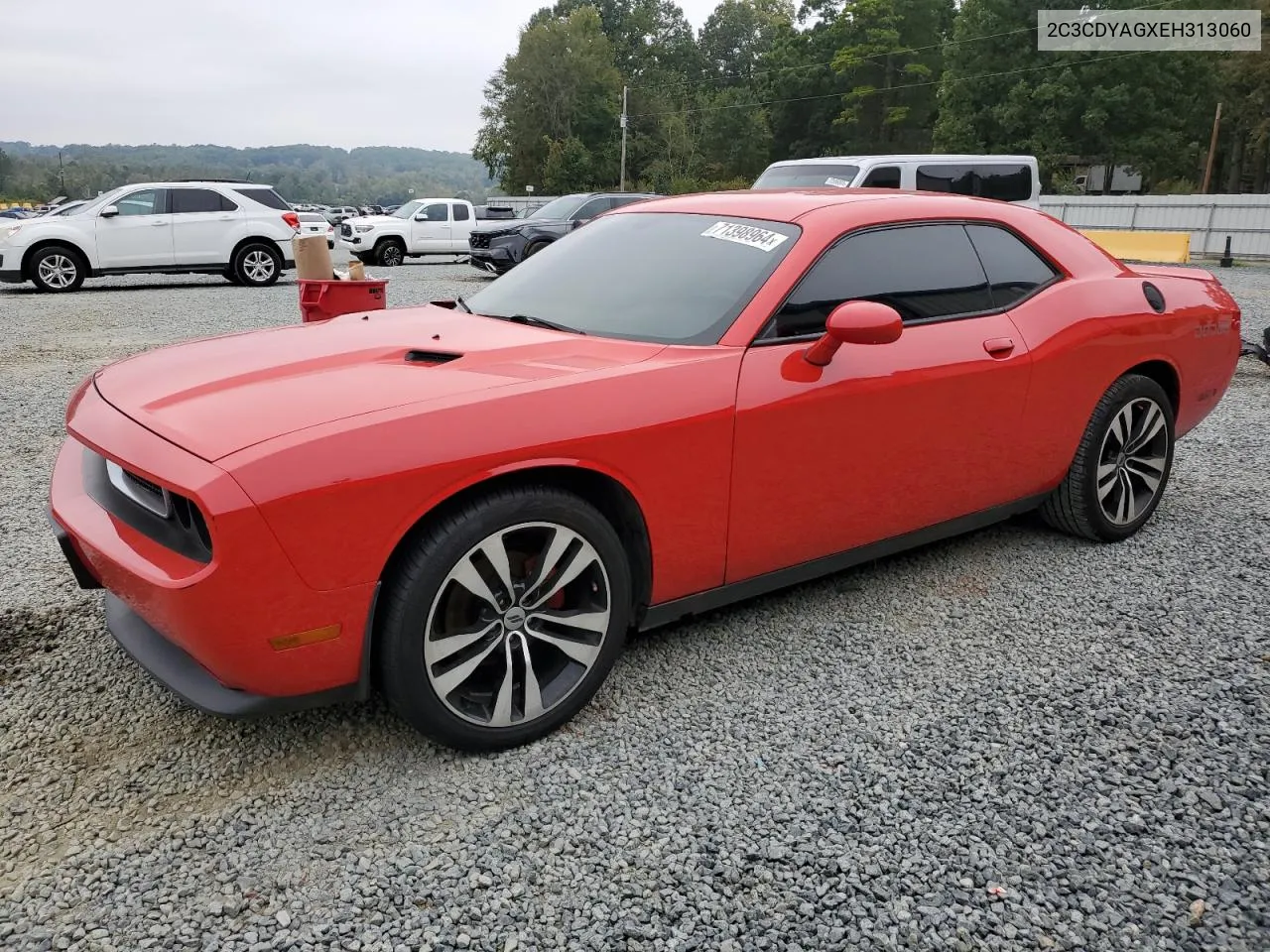 2014 Dodge Challenger Sxt VIN: 2C3CDYAGXEH313060 Lot: 71398964