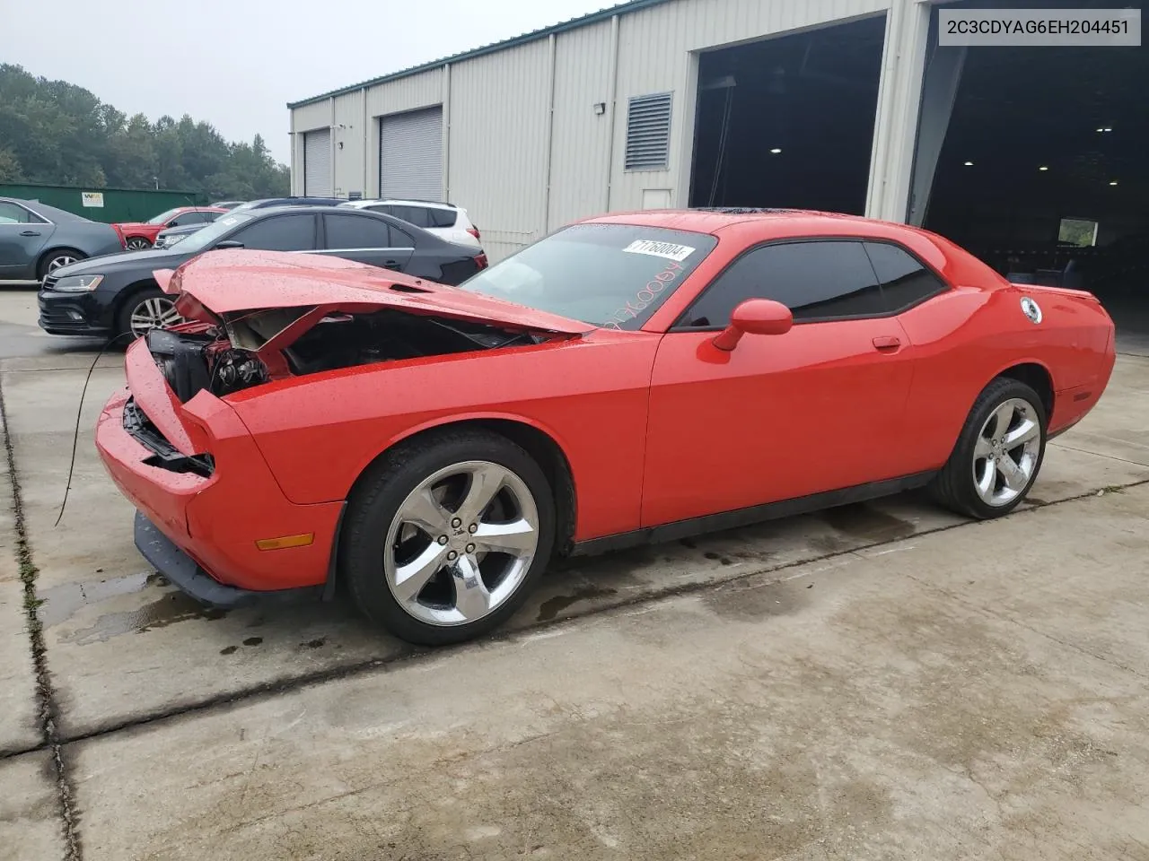 2014 Dodge Challenger Sxt VIN: 2C3CDYAG6EH204451 Lot: 71760004