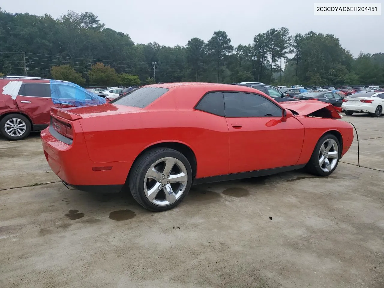 2014 Dodge Challenger Sxt VIN: 2C3CDYAG6EH204451 Lot: 71760004