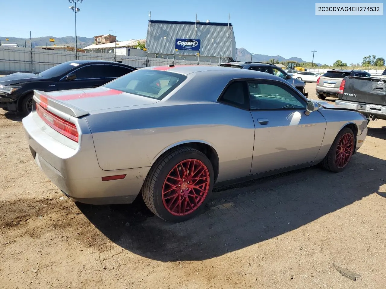 2014 Dodge Challenger Sxt VIN: 2C3CDYAG4EH274532 Lot: 72051494