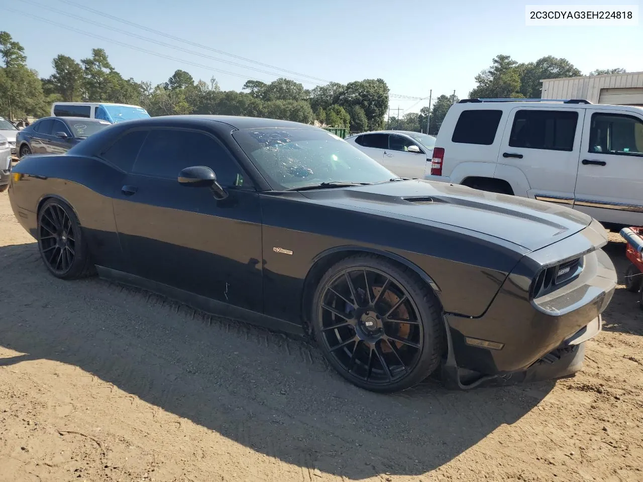 2014 Dodge Challenger Sxt VIN: 2C3CDYAG3EH224818 Lot: 72212324