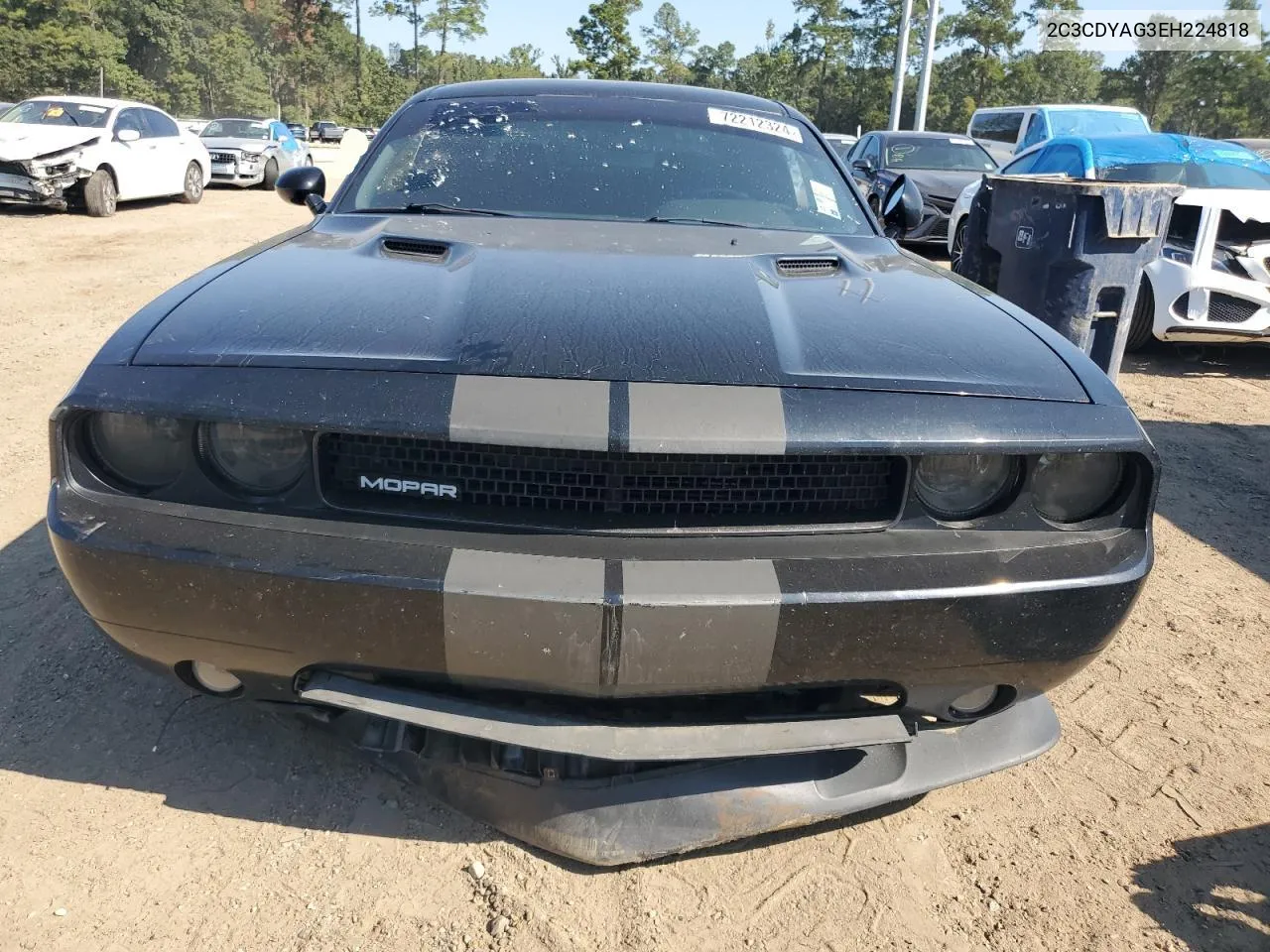 2014 Dodge Challenger Sxt VIN: 2C3CDYAG3EH224818 Lot: 72212324