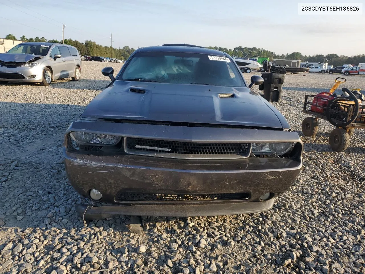 2014 Dodge Challenger R/T VIN: 2C3CDYBT6EH136826 Lot: 72355944