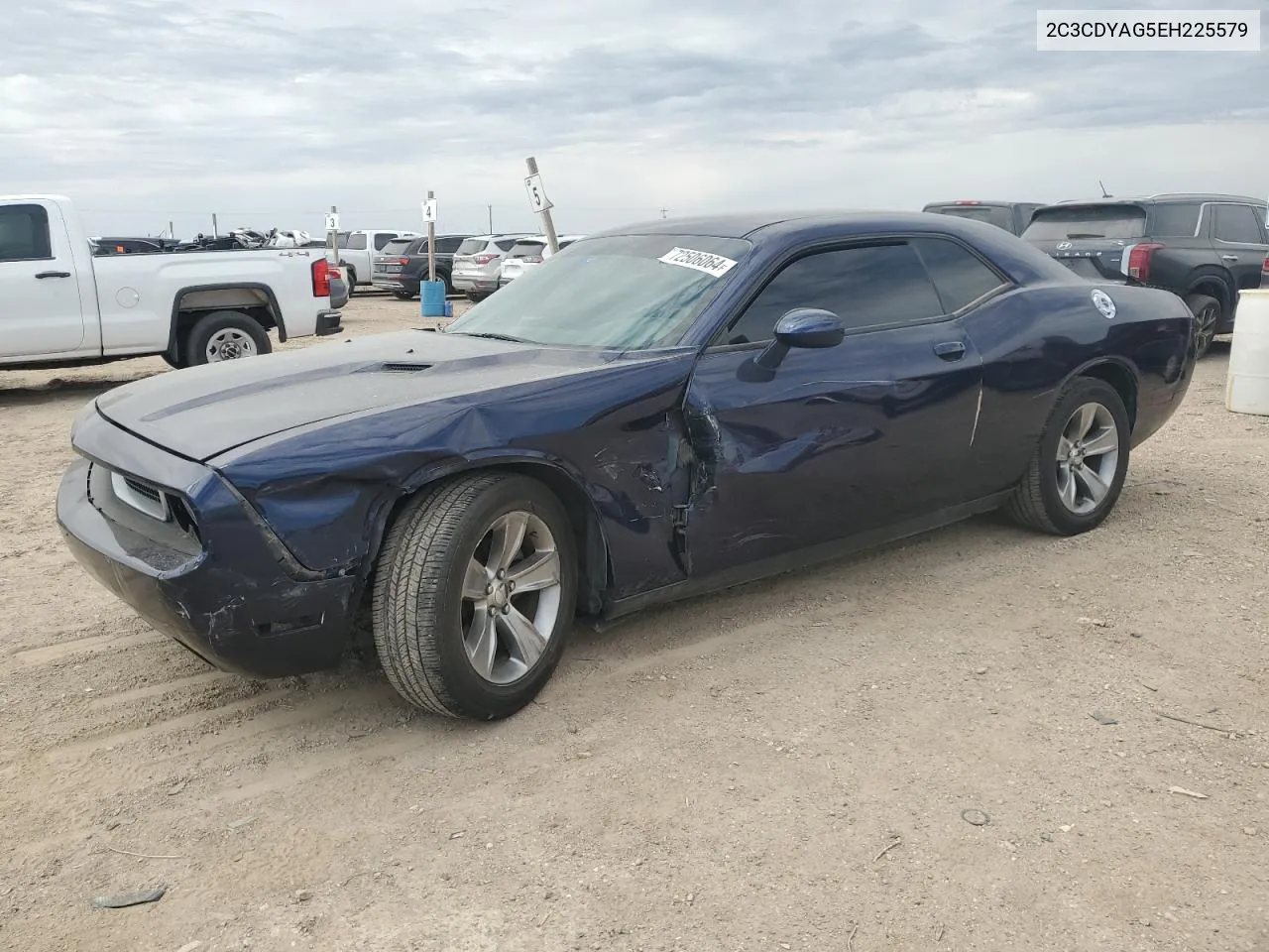 2C3CDYAG5EH225579 2014 Dodge Challenger Sxt