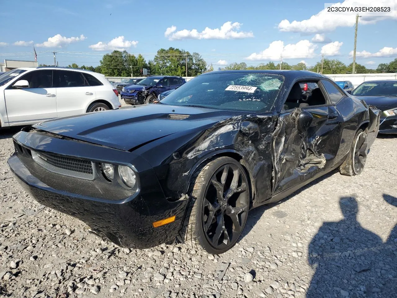 2014 Dodge Challenger Sxt VIN: 2C3CDYAG3EH208523 Lot: 72553994