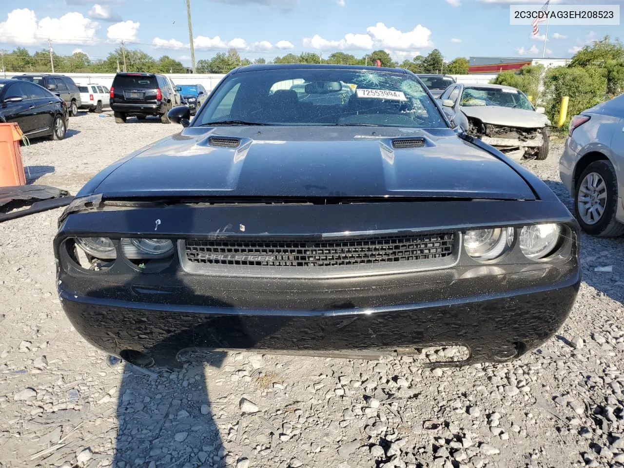 2014 Dodge Challenger Sxt VIN: 2C3CDYAG3EH208523 Lot: 72553994