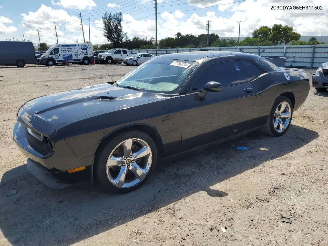 2014 Dodge Challenger Sxt VIN: 2C3CDYAG6EH311502 Lot: 72780224