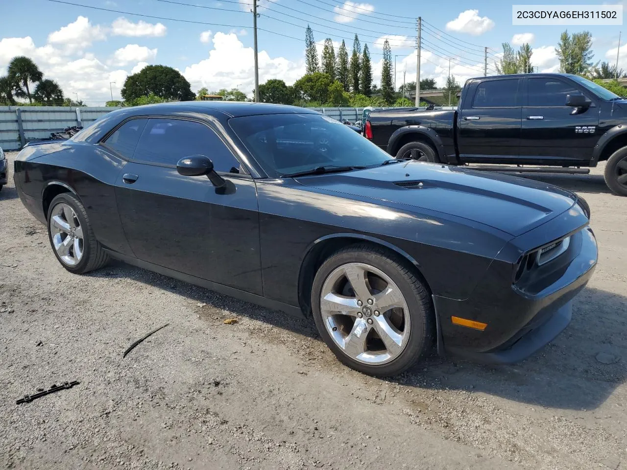 2014 Dodge Challenger Sxt VIN: 2C3CDYAG6EH311502 Lot: 72780224