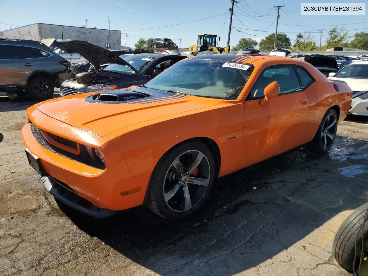 2014 Dodge Challenger R/T VIN: 2C3CDYBT7EH231394 Lot: 73204334