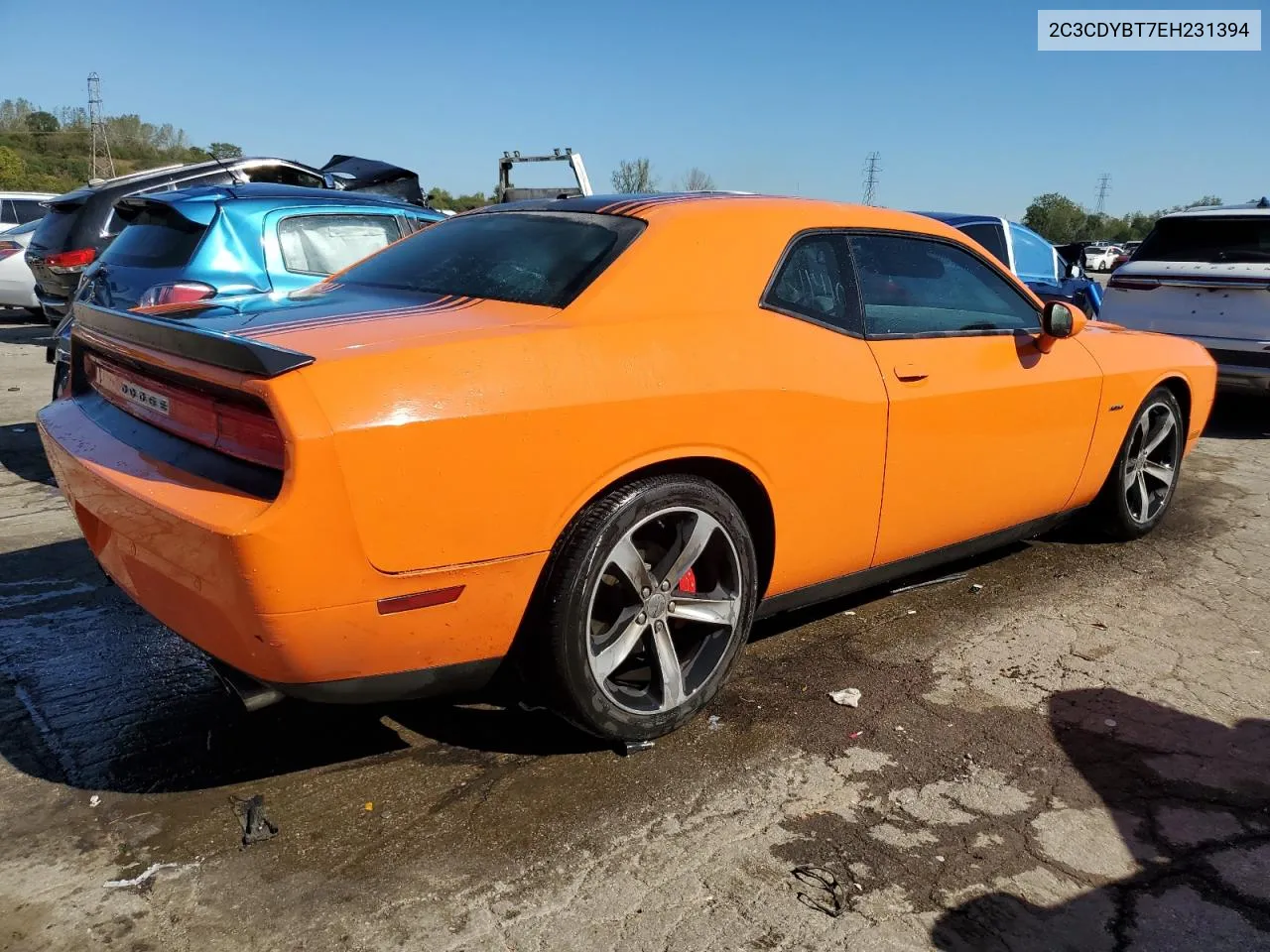 2014 Dodge Challenger R/T VIN: 2C3CDYBT7EH231394 Lot: 73204334