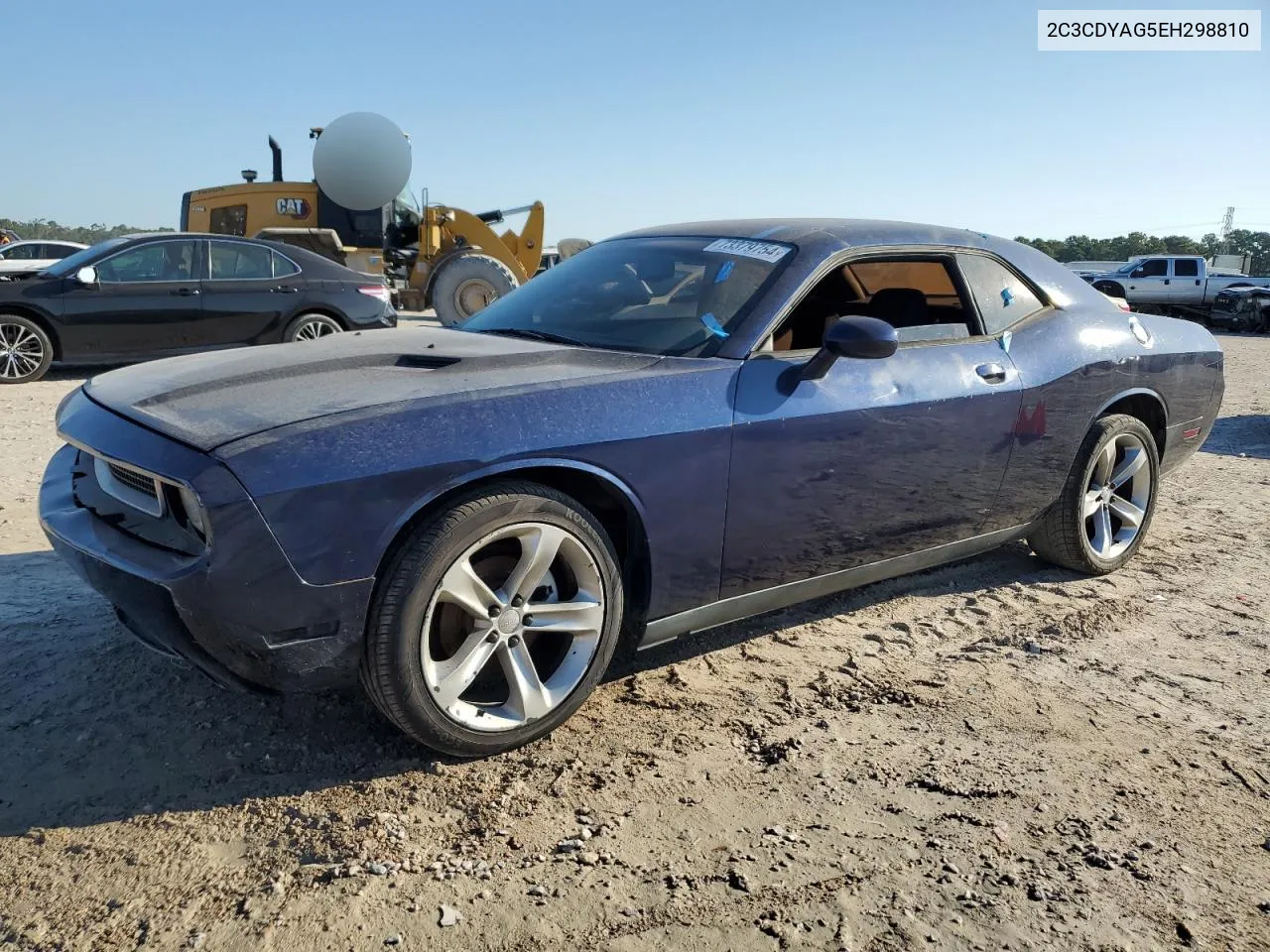 2C3CDYAG5EH298810 2014 Dodge Challenger Sxt