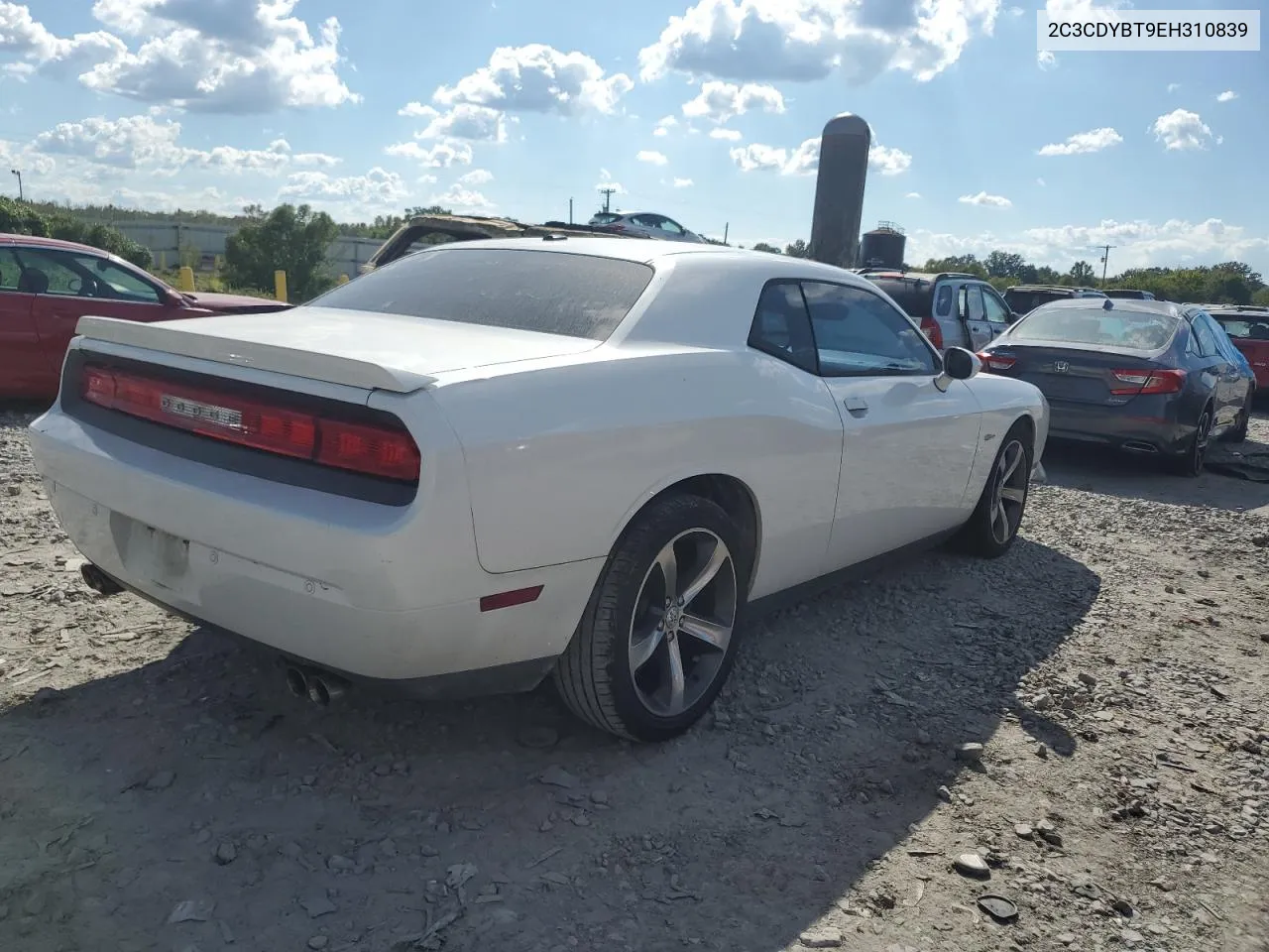 2014 Dodge Challenger R/T VIN: 2C3CDYBT9EH310839 Lot: 73632334