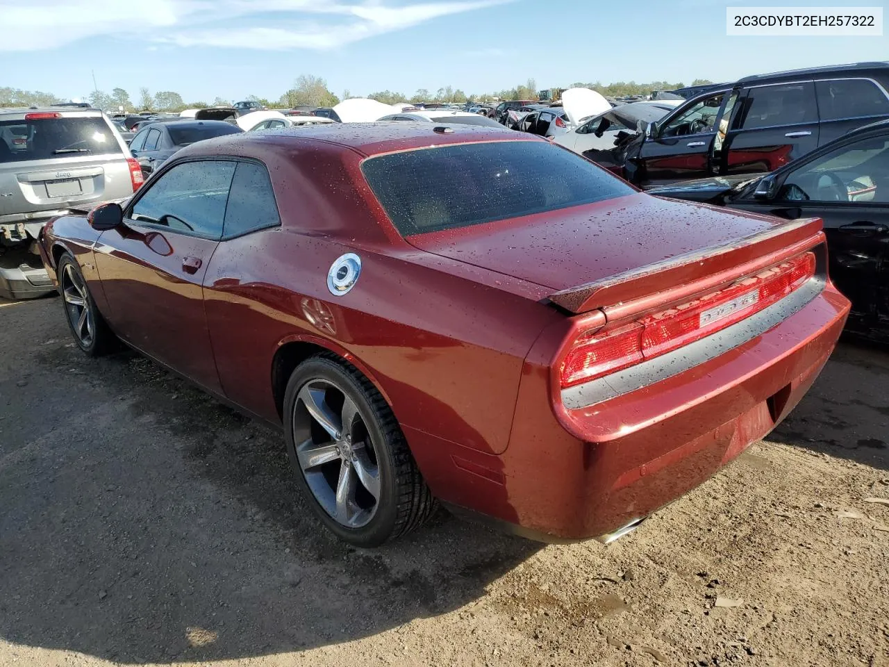 2014 Dodge Challenger R/T VIN: 2C3CDYBT2EH257322 Lot: 73750694