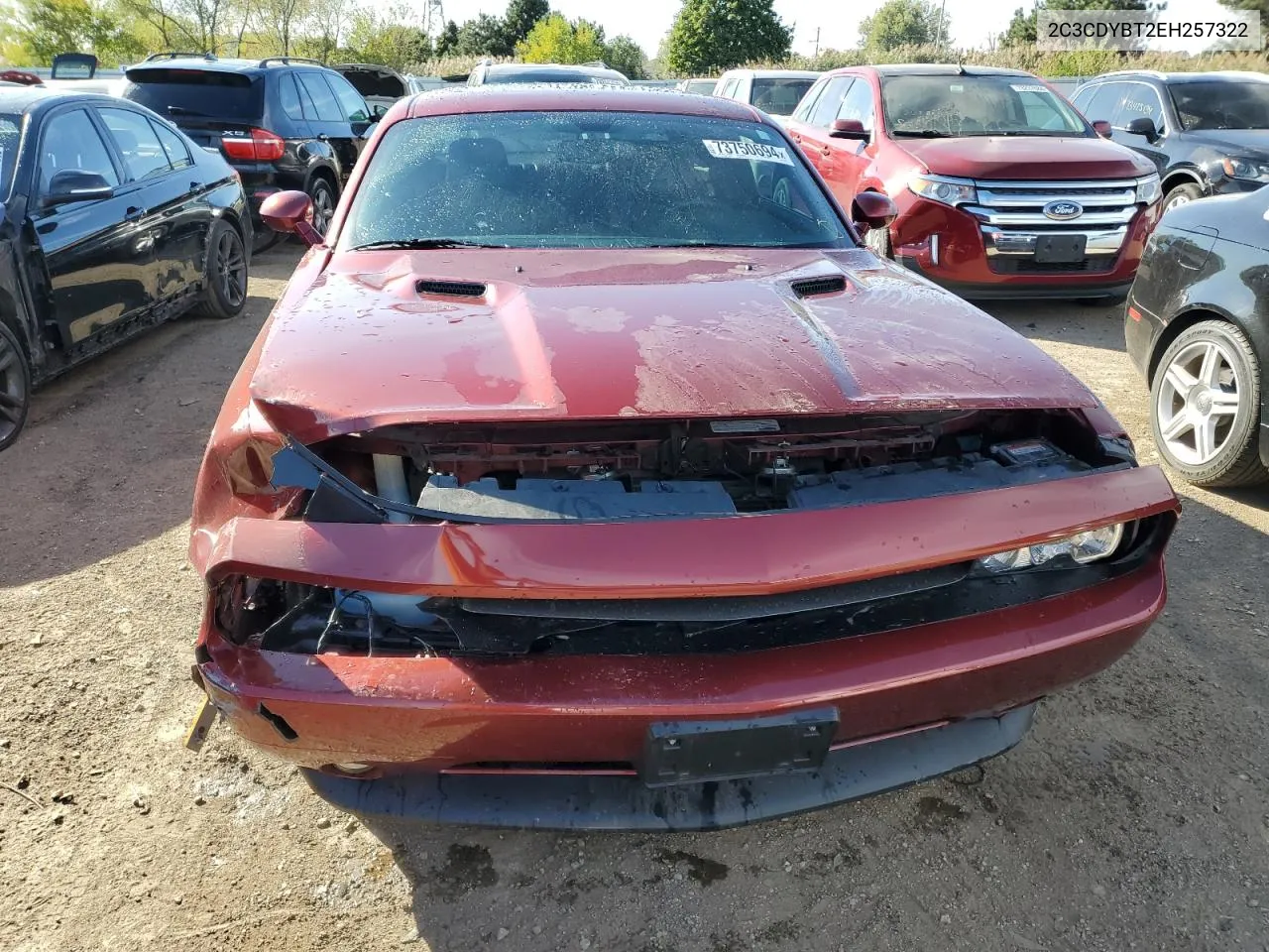 2014 Dodge Challenger R/T VIN: 2C3CDYBT2EH257322 Lot: 73750694