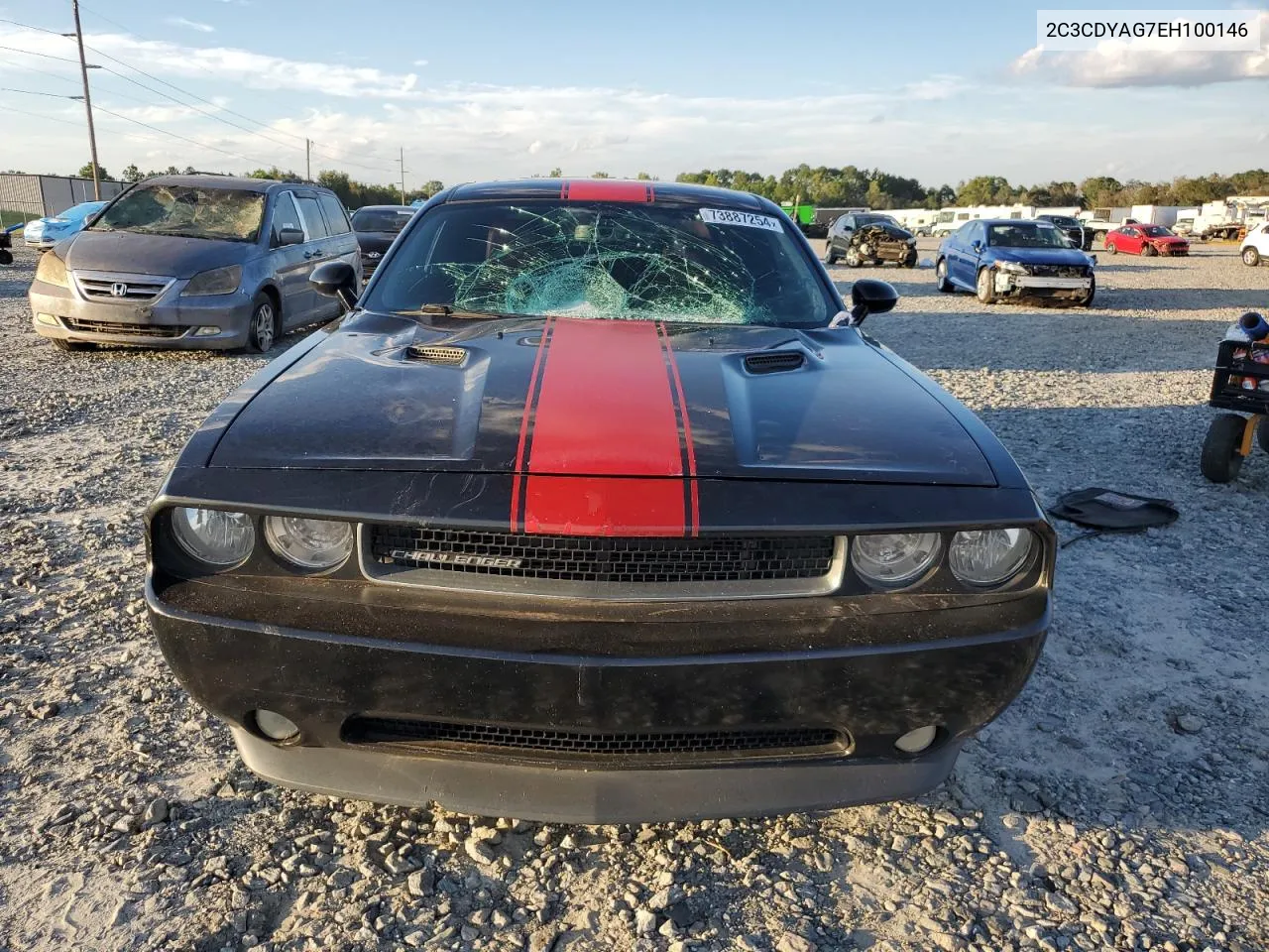 2014 Dodge Challenger Sxt VIN: 2C3CDYAG7EH100146 Lot: 73887254